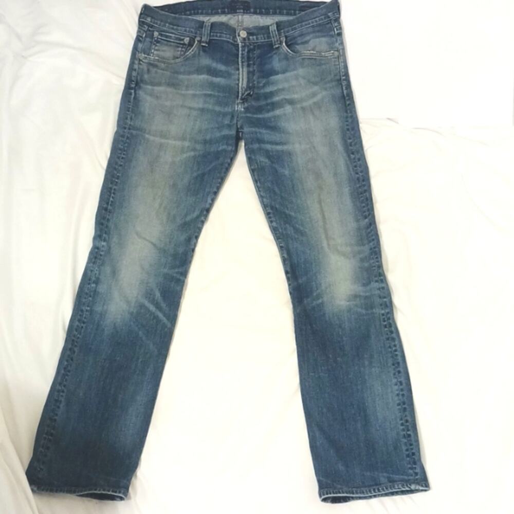 Citizens of Humanity by Jerome Dahan Mens Jeans Sz 33x40 Blue Sid Straight USA